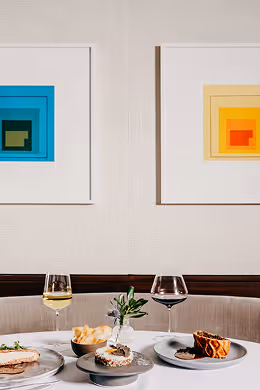 wine on table in restaurant
