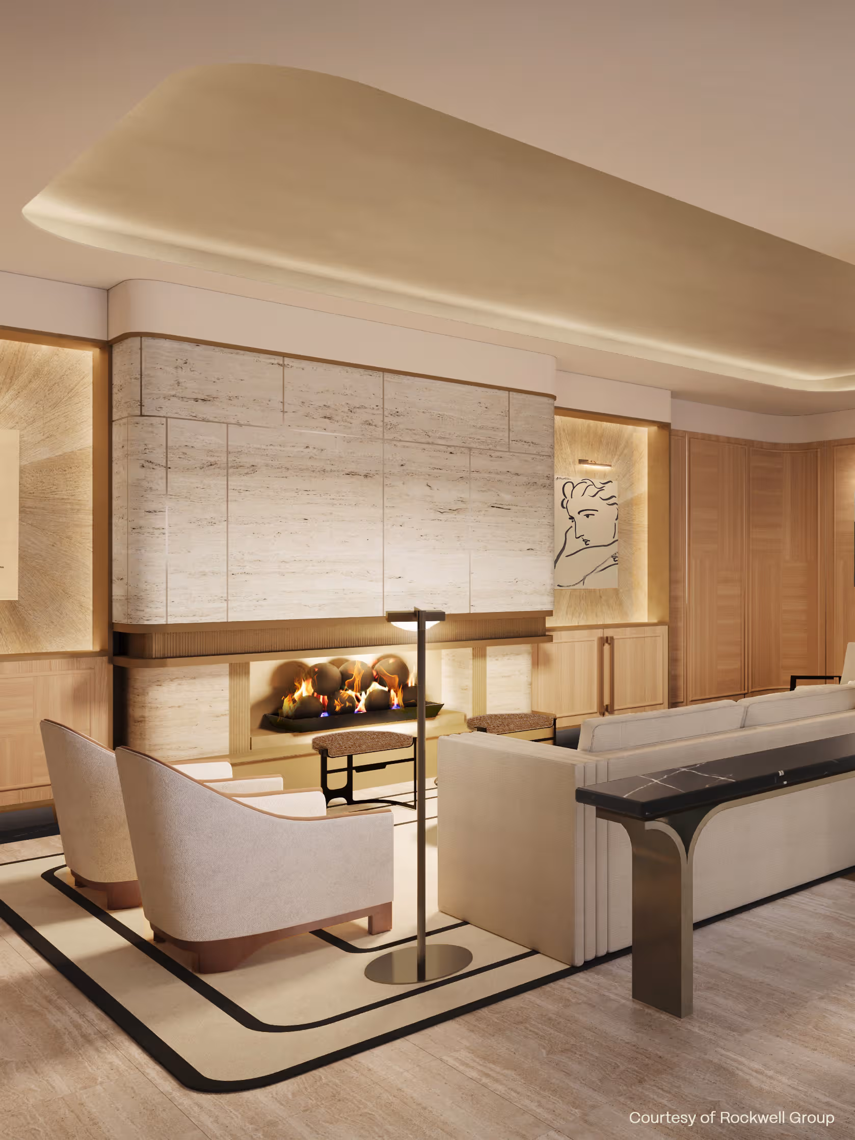 The Nell New York lobby — Rockefeller Center, Midtown Manhattan